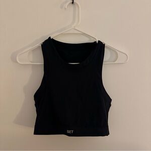 set active navy tank top